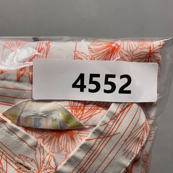 Vintage‎ 70s Koret Of California Women Medium Floral Blouse Union Made Orange - Picture 11 of 11